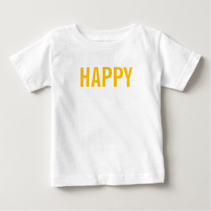 Camiseta Para Bebê Bebê feliz