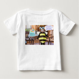 Camiseta Para Bebê bebê. Feliz Aniversário.