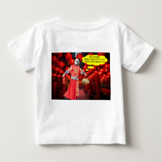 Camiseta Para Bebê bebê. Feliz Ano Novo Chinês. Panda/Homem