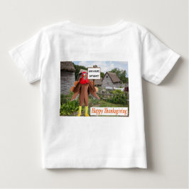 Camiseta Para Bebê bebê. Feliz Dia de Ação de Graças.