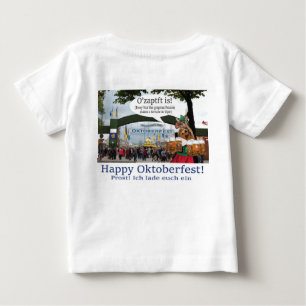 Camiseta Para Bebê bebê. Feliz Oktoberfest! Girafa/menina!
