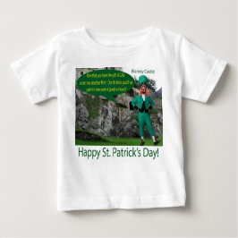 Camiseta Para Bebê bebê. Feliz Rua. Dia de Patrick.