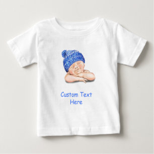 Camiseta Para Bebê Bebê feliz sorridente e bonito - Personalizar