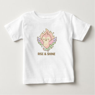 Camiseta Para Bebê Bebê Fênix Pastel – Levante e Brilhe