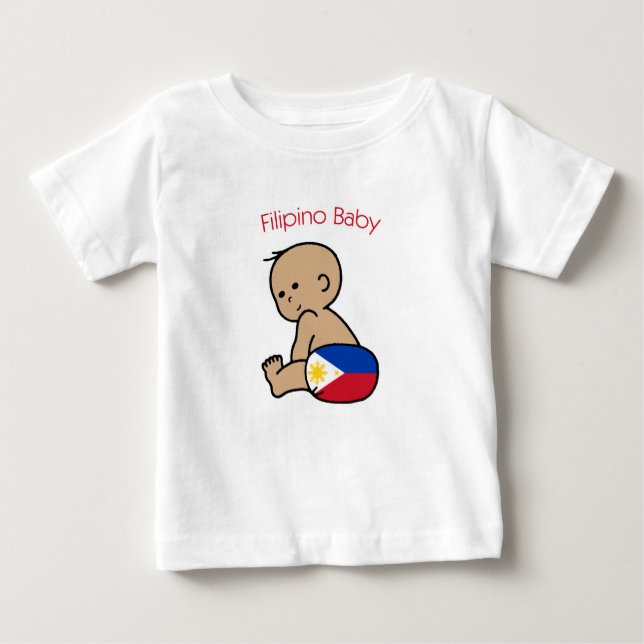 Camiseta Para Bebê Bebê filipino (Frente)