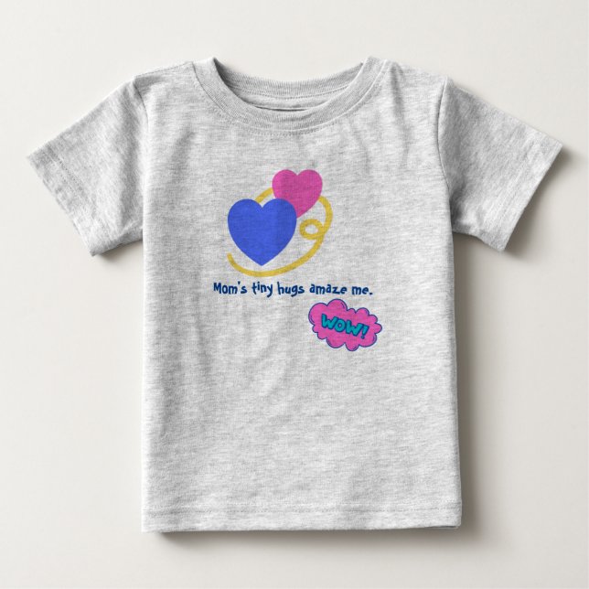Camiseta Para Bebê  Bebê Fofo Cinza  (Frente)