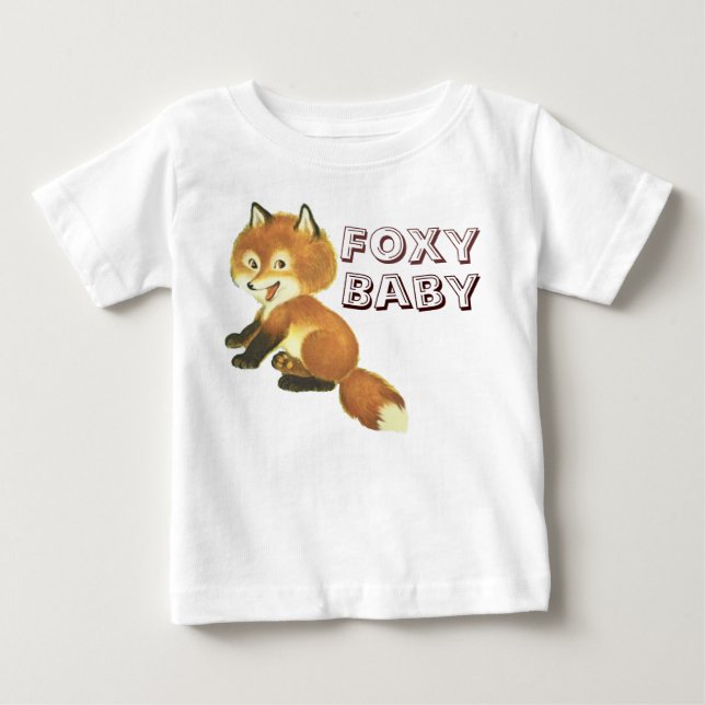 Camiseta Para Bebê Bebê Foxy (Frente)