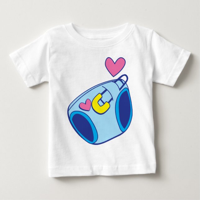 Camiseta Para Bebê bebê fralda (Frente)