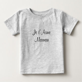 Camiseta Para Bebê Bebê francês bonito