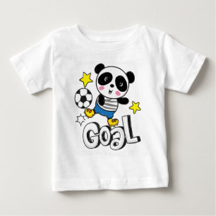 Camiseta Para Bebê Bebê futebol panda 