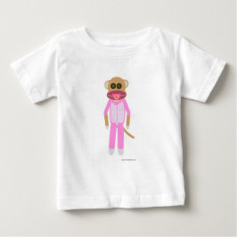Camiseta Para Bebê Bebê Garota Macaco