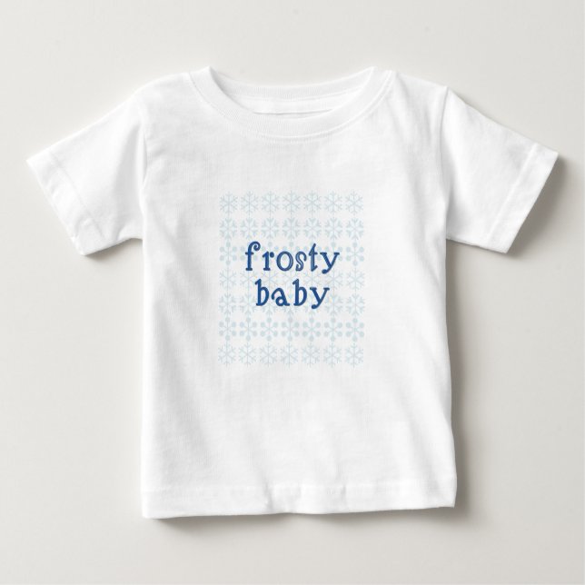 Camiseta Para Bebê Bebê gelado - bebê de IVF (Frente)