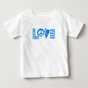 Camiseta Para Bebê Bebê grego do amor
