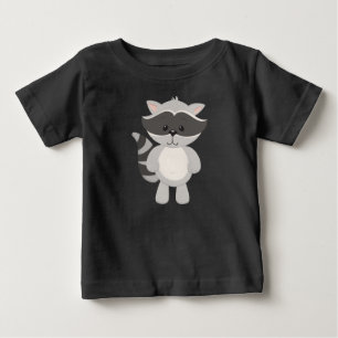 Camiseta Para Bebê Bebê Guaxinim Fofinho Animal
