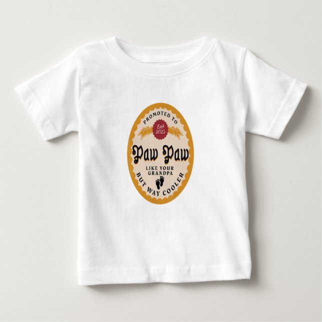 Camiseta Para Bebê Bebê Guitarra de Ourico Pintada à Mão (Frente)