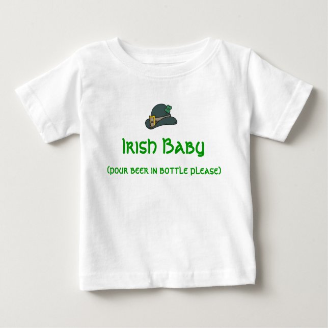 Camiseta Para Bebê Bebê irlandês (Frente)