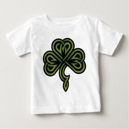 Camiseta Para Bebê Bebê irlandês do trevo