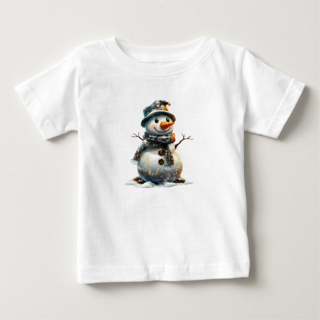 Camiseta Para Bebê Bebe Jersey Fino (Frente)