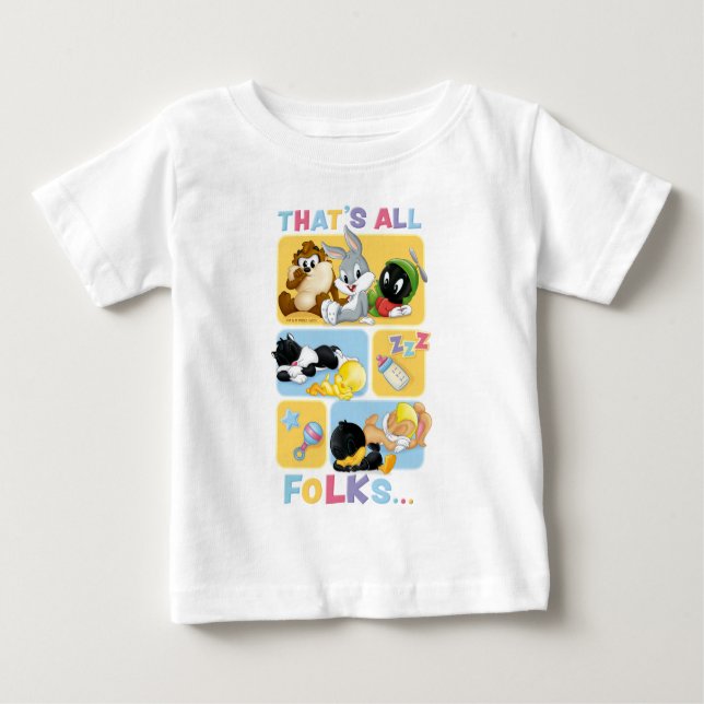 Camiseta Para Bebê Bebê LOONEY TUNS™ Caracteres | É tudo pessoal (Frente)
