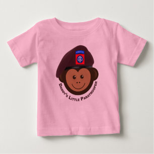 Camiseta Para Bebê Bebê macaco "O Pequeno Paraquedista do Pai"