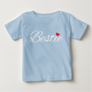 Camiseta Para Bebê Bebê macio do amor de Bestie
