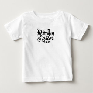 Camiseta Para Bebê Bebê Minha Primeira Páscoa T-Shirt