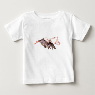 Camiseta Para Bebê Bebê na Stork
