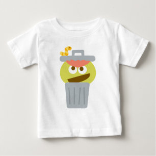 Camiseta Para Bebê Bebê Oscar, o Agrupamento em Trashcan