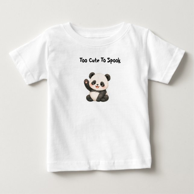 Camiseta Para Bebê Bebê Panda (Frente)