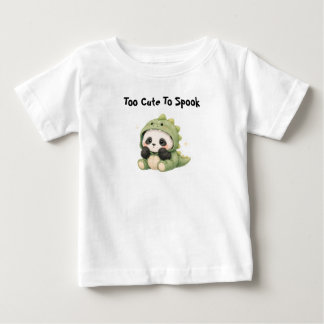 Camiseta Para Bebê Bebê Panda Dinossauro