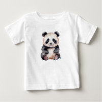 Bebê panda fofo aquarela