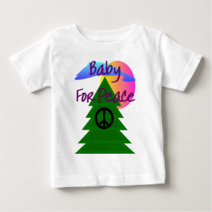 Camiseta Para Bebê "Bebê para a paz"--t-shirt para bebês