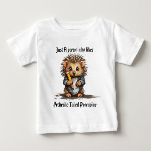 Camiseta Para Bebê Bebê, Pecado-Pecado, com lápis de porco-espinho