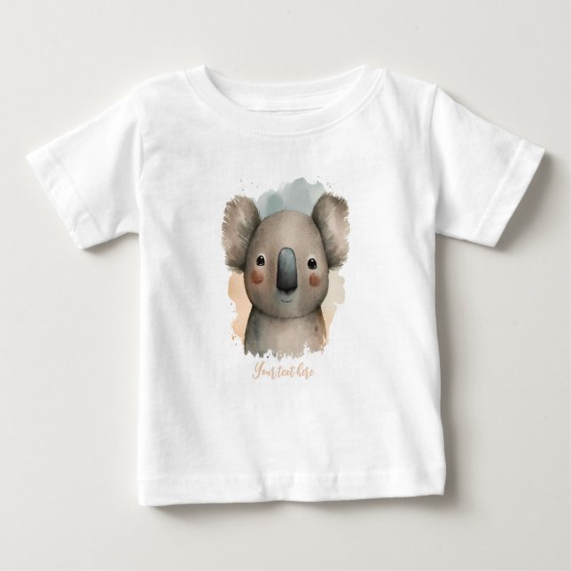 Camiseta Para Bebê Bebê personalizado Koala Tee (Frente)