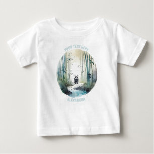 Camiseta Para Bebê Bebê personalizado Panda Tee