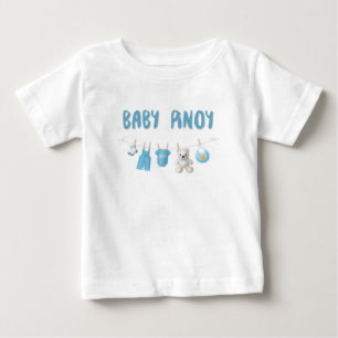 Camiseta Para Bebê Bebê Pinoy com ícones bonitos