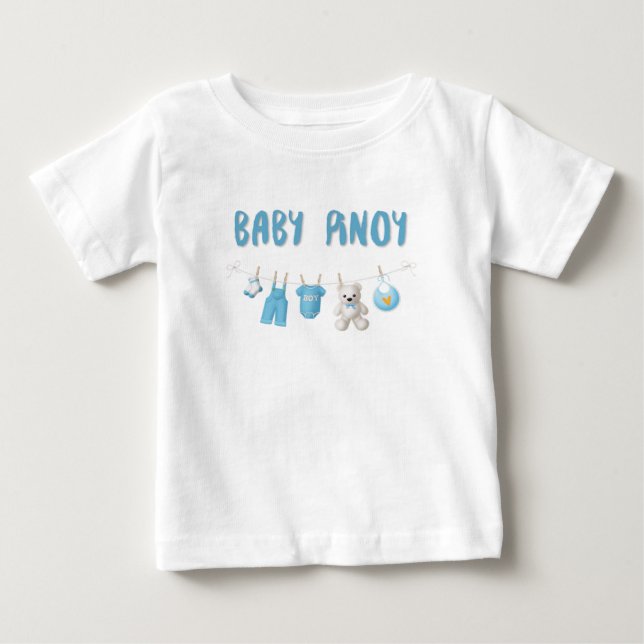 Camiseta Para Bebê Bebê Pinoy com ícones bonitos (Frente)