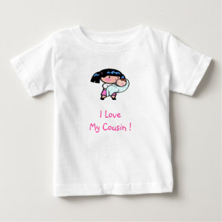 Camiseta Para Bebê bebê, primo de I LoveMy!