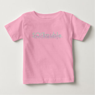 Camiseta Para Bebê bebê problemático! - menina