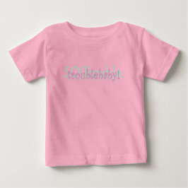 Camiseta Para Bebê bebê problemático! - menina