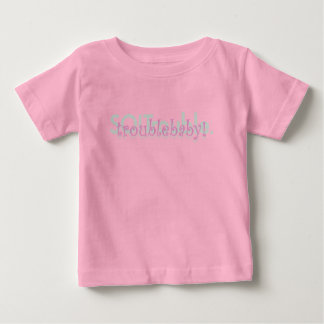 Camiseta Para Bebê bebê problemático! - menina