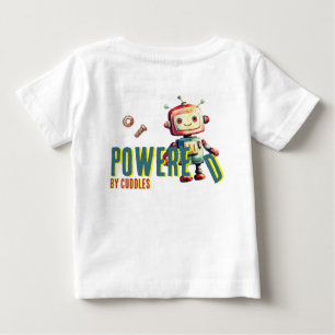 Camiseta Para Bebê Bebê robô de primeiro aniversário