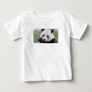 Camiseta Para Bebê Bebê T-Shirt Panda gigante fotográfica, animais 