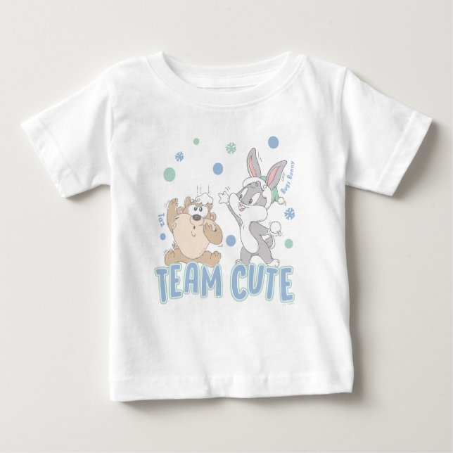 Camiseta Para Bebê Bebê TAZ™ e INSETOS BUNNY™ Equipe Bonito (Frente)