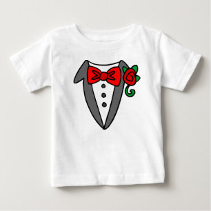 Camiseta Para Bebê Bebê Tuxedo/t-shirt infantil