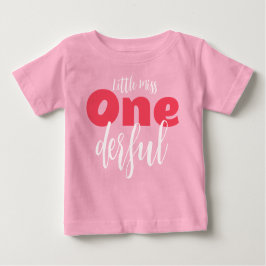 Camiseta Para Bebê Bebê, um ano, rosa-baga
