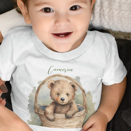 Camiseta Para Bebê Bebê Urso Sexo Neutro