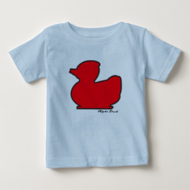 Camiseta Para Bebê Bebê vermelho T (Frente)