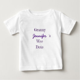 Camiseta Para Bebê Bebê vovó personalizado