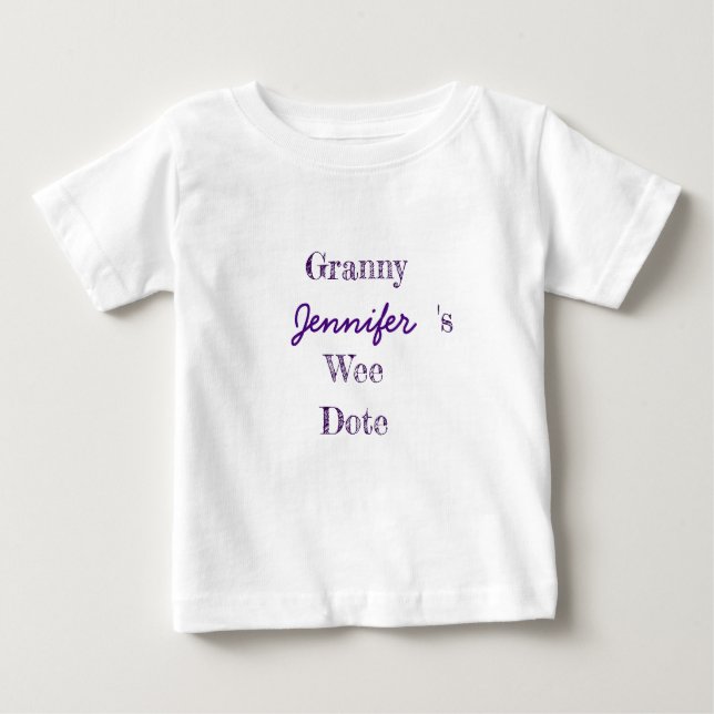 Camiseta Para Bebê Bebê vovó personalizado (Frente)